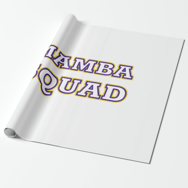 Mamba Squad lustiges Kleid für Snake Lover Geschenkpapier (Ungerollt)