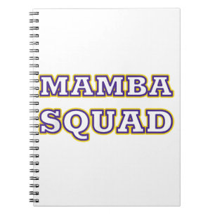 Mamba Squad lustiges Kleid für Snake Lover Notizblock