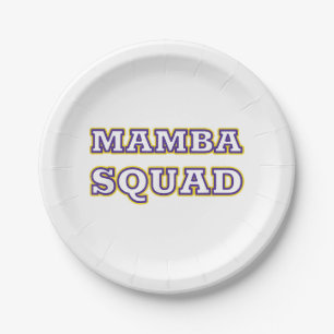 Mamba Squad lustiges Kleid für Snake Lover Pappteller