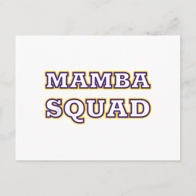 Mamba Squad lustiges Kleid für Snake Lover Postkarte (Vorderseite)