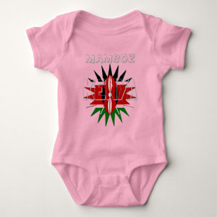 Mamboz Colorful Baby Kids Kenya Musterdesign Strampler