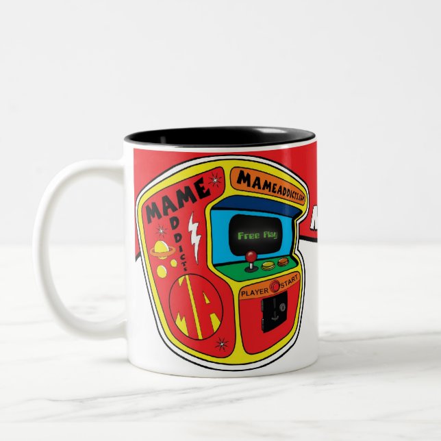 MAME SÜCHTIG-TASSE ZWEIFARBIGE TASSE (Links)