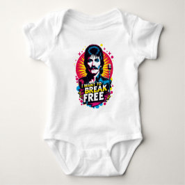 Mameluco I Want to Break Free Baby Strampler