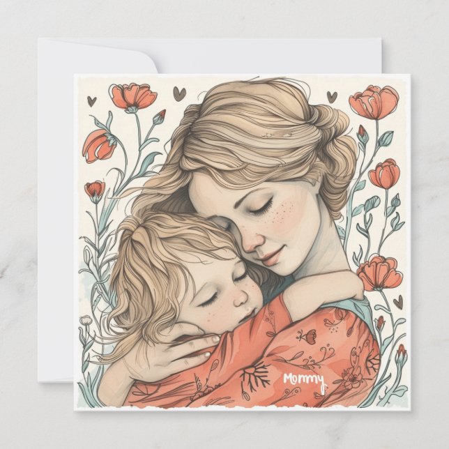 Mami: besondere Grüße Feiertagskarte (Vorderseite)