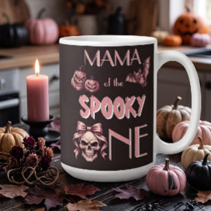 Mami des Gruseligen Pinkoween-Totenkopf & Flederma Kaffeetasse