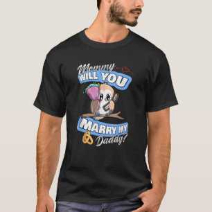 Mami für niedliche Eule-Hochzeit wird meinen Vater T-Shirt