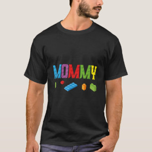 Mami Master Builder Bausteine Blöcke Familie T-Shirt
