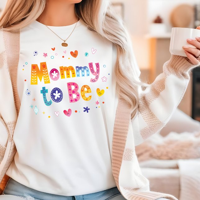 Mami muss eine moderne schwangere Schwangerschaft  Tri-Blend Shirt (Von Creator hochgeladen)
