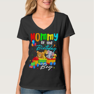Mami of the Birthday Boys Train Family Safari Ani T-Shirt