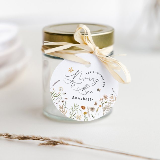 Mami to be Wildblume Babydusche Geschenkanhänger (Von Creator hochgeladen)