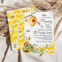 Mami to bee Sunflower Gender Neutral Baby Shower Einladung