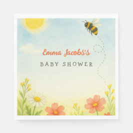 Mami zu Gender Neutral Baby Shower Napkins Serviette