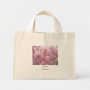 Mamie la plus douce ! Sac fourre-tout à fleurs ros