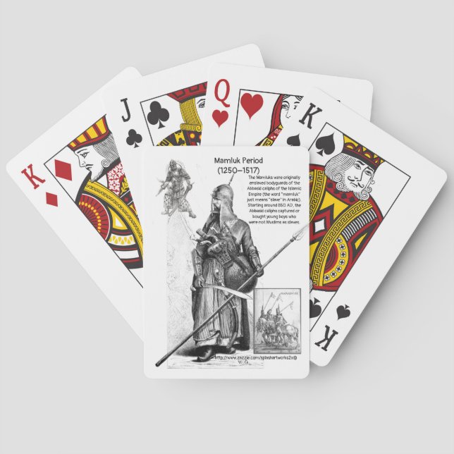"Mamluk م م ل ك Geschichte" Spielkarten (Rückseite)