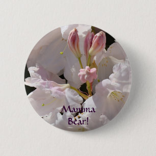 Mamma Bär! Knopf Rosa Rhodien Blumen Button
