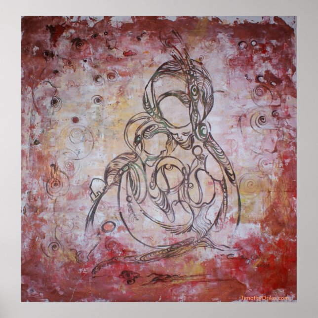 Mamma et I - Impression de toile (Devant)