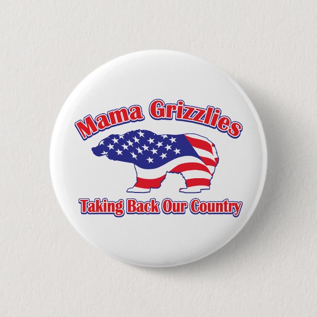 Mamma-Grizzlies Button (Vorderseite)