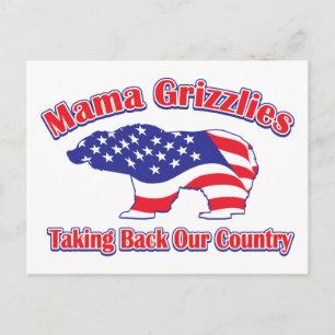 Mamma-Grizzlies Postkarte