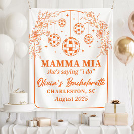 Mamma Mia Bachelorette Party Banner, She's Saying  Wandteppich