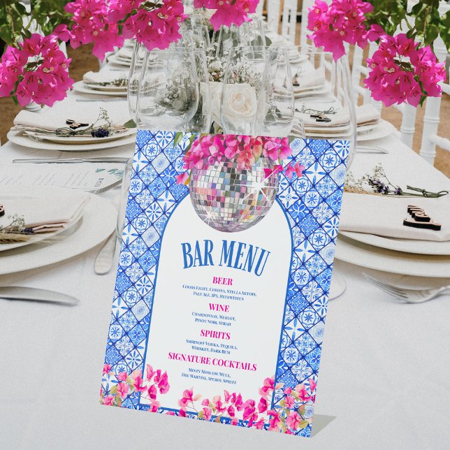 Mamma Mia Bar Menu Signature Cocktail Sockelschild (Mamma Mia Bar Menu Signature Cocktail )