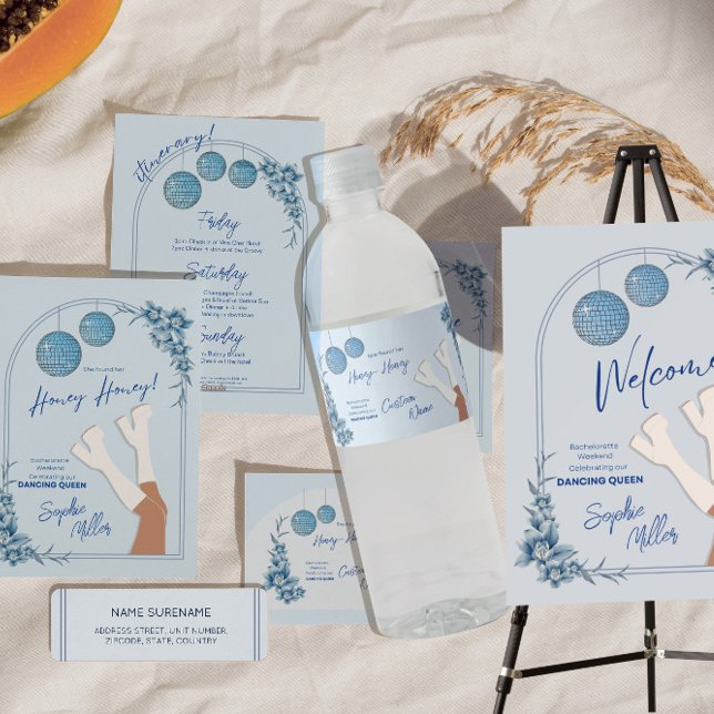 Mamma Mia Dancing Queen Water Flasche Label (Von Creator hochgeladen)