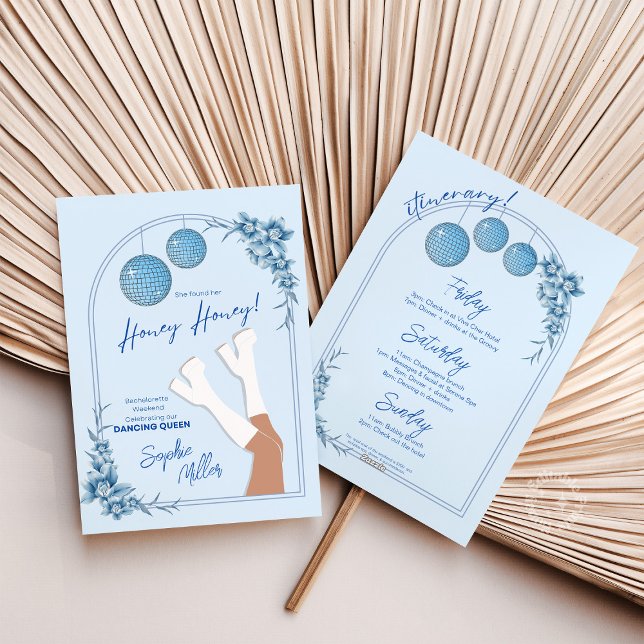 Mamma Mia Disco Einladung (Mamma Mia Disco Bachelorette Invite)