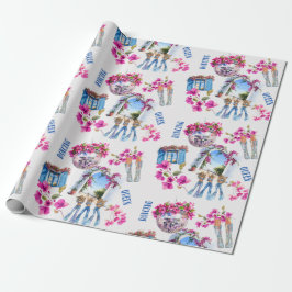 Mamma Mia Disco-Kugel Mittelmeer-Geschenk Geschenkpapier