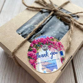 Mamma Mia Gria Disco Dancing Queen Birthday Party Runder Aufkleber