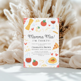 Mamma Mia I'm 30 Italienisch 30. Geburtstag Einladung