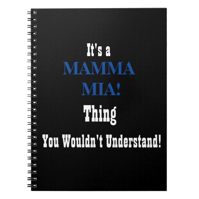 Mamma Mia! Zeitschrift Notizblock (Vorderseite)