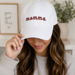 'Mamma' Neues-Mutter-Geschenk zum Muttertag Baby-P Bestickte Baseballkappe