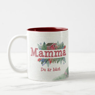 Mamma suédoise Jag älskar creuser une tasse de caf
