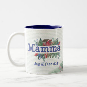 Mamma suédoise Jag älskar creuser une tasse de caf