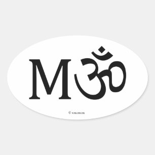MAMMA, Yoga-Mama, ovaler Aufkleber