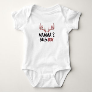 Mammas kleiner Junge Baby Strampler