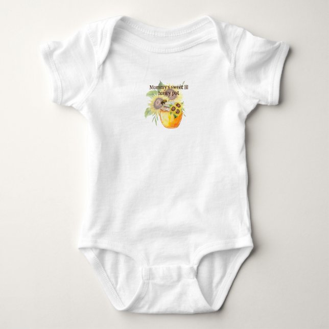 Mamma's lil Honey T - Shirt Baby Bodysuit (Vorderseite)