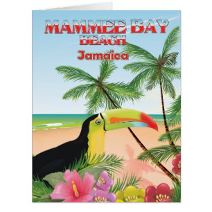 Mammee Bay Beach Jamaika Reiseplakat