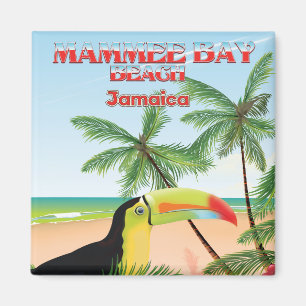 Mammee Bay Beach Jamaika Reiseplakat Magnet