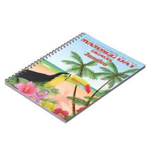 Mammee Bay Beach Jamaika Reiseplakat Notizblock