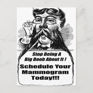 Mammogramme zum Brustkrebs Postkarte