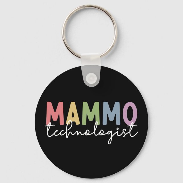 Mammographie Technologin Mammo Radiology Schlüsselanhänger (Vorderseite)