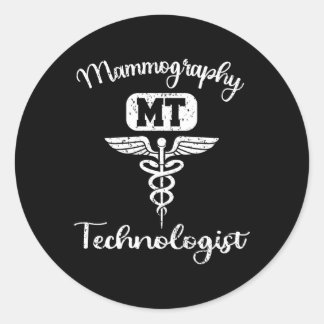 Mammographie Techs Technologe Mammo Technologe Runder Aufkleber