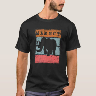 Mammoth Big Ice Wooly Elephant Mammuthus Mastodon T-Shirt