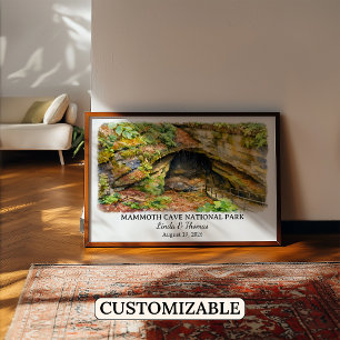 Mammoth Cave National Park Kentucky Aquarell Poster