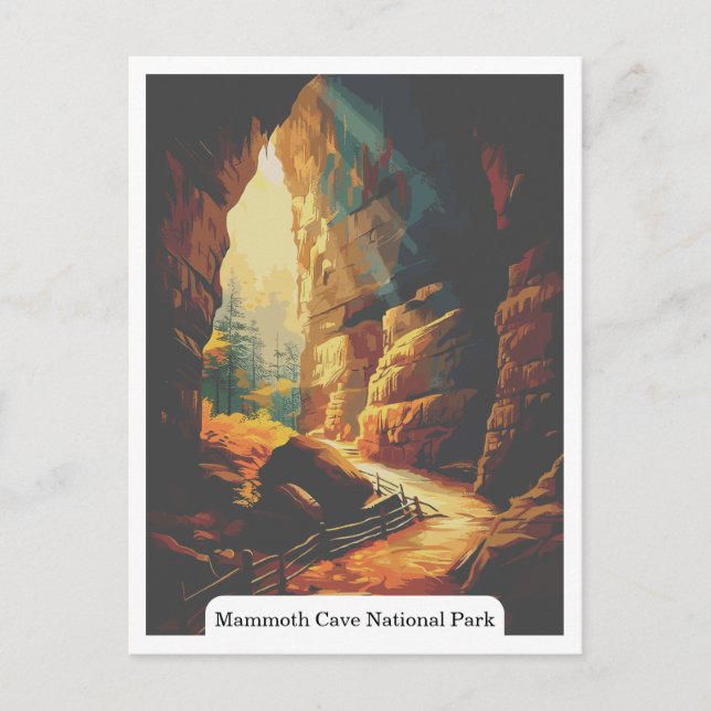 Mammoth Cave National Park, Kentucky USA Postkarte (Vorderseite)