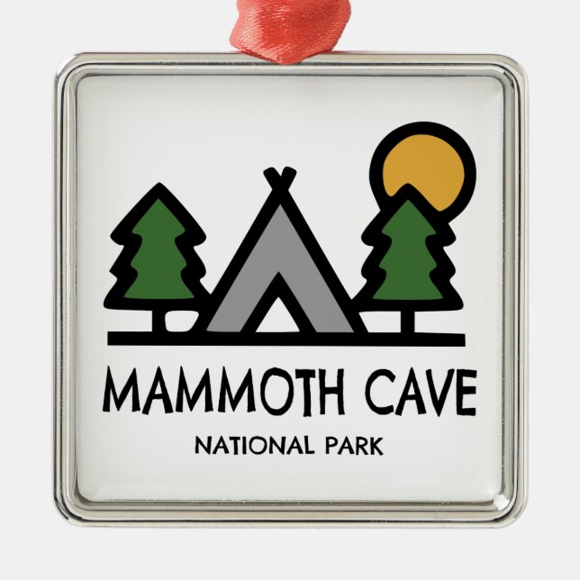 Mammoth Cave National Park Ornament Aus Metall (Vorne)