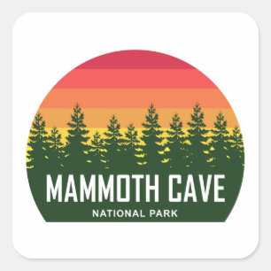 Mammoth Cave National Park Quadratischer Aufkleber