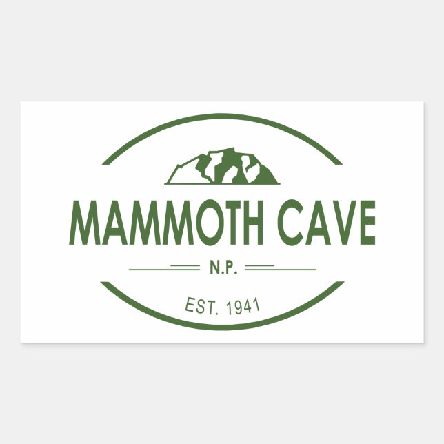 Mammoth Cave National Park Rechteckiger Aufkleber (Vorderseite)