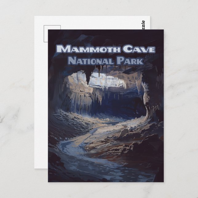 Mammoth Cave Nationalpark Kentucky Postkarte (Vorne/Hinten)
