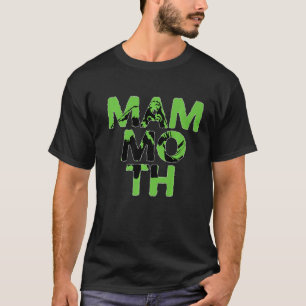 Mammoth Colorful Animal Shadow Silhouette T-Shirt